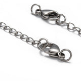 Tarnish Resistant 304 Stainless Steel Chain Extender, Stainless Steel Color, 65~70mm, Clasp: 9x15mm, Chain: 43mm, Ring: 6x1mm., 50Strand/Set