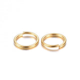 304 Stainless Steel Open Jump Rings, Golden, 20 Gauge, 5x0.8mm, Inner Diameter: 3.5mm, 500pc/Set