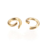 304 Stainless Steel Open Jump Rings, 18K Gold Plated, 22 Gauge, 3x0.6mm, Inner Diameter: 1.6mm, about 1500pcs/bag