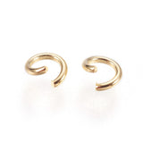 304 Stainless Steel Open Jump Rings, Golden, 21 Gauge, 4x0.7mm, Inner Diameter: 2.5mm, 1000pcs/bag