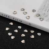 Handmade Gifts Ideas for Valentines Day 304 Stainless Steel Stamping Blank Tag Pendants, Heart, 6x5x0.9mm, Hole: 1mm, 100pcs/Set