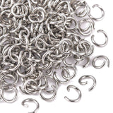 Tarnish Resistant 304 Stainless Steel Jump Rings, Open Jump Rings, Stainless Steel, 20 Gauge, 5x0.8mm, Inner Diameter: 3.4mm, 4000pc/Set