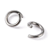 Tarnish Resistant 304 Stainless Steel Jump Rings, Open Jump Rings, Stainless Steel, 20 Gauge, 5x0.8mm, Inner Diameter: 3.4mm, 4000pc/Set