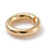 304 Stainless Steel Open Jump Rings, Real 18K Gold Plated, 20 Gauge, 8x0.8mm, Inner Diameter: 6.4mm, 1000pc/Set