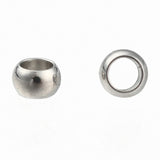 Tarnish Resistant 304 Stainless Steel Spacer Beads, Rondelle, Stainless Steel Color, 2.5x1.5mm, Hole: 1.4mm, 1000pc/Set