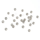 Tarnish Resistant 304 Stainless Steel Spacer Beads, Rondelle, Stainless Steel Color, 2.5x1.5mm, Hole: 1.4mm, 1000pc/Set