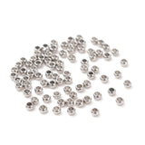 Non-Tarnish 304 Stainless Steel Spacer Beads, Rondelle, Stainless Steel Color, 1.5x1mm, Hole: 0.8~1mm, 1000pc/Set