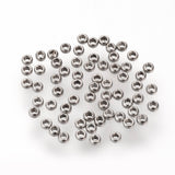 304 Stainless Steel Spacer Beads, Rondelle, Stainless Steel Color, 1.5x0.8mm, Hole: 0.8mm, 1000pcs/Set