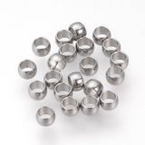 Tarnish Resistant 304 Stainless Steel Spacer Beads, Rondelle, Stainless Steel Color, 3x2mm, Hole: 1.8mm, 1000pc/Set