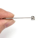 Non-Tarnish 201 Stainless Steel Rounded Rectangle Stamping Blank Tag Pendants, for Necklace Men Jewelry Making, with Snap on Bails, Stainless Steel Color, 43x24x1mm, Hole: 3mm, 50pc/Set