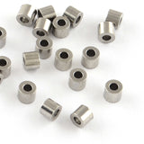 Tarnish Resistant 304 Stainless Steel Column Spacer Beads, Stainless Steel Color, 3x2mm, Hole: 1.5mm, 500pc/Set