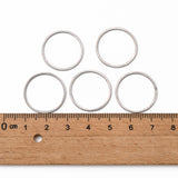 Tarnish Resistant 304 Stainless Steel Linking Ring, Ring, Stainless Steel Color, 20x0.8mm, 100pc/Set