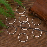 Tarnish Resistant 304 Stainless Steel Linking Ring, Ring, Stainless Steel Color, 20x0.8mm, 100pc/Set