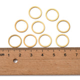 Ion Plating(IP) 304 Stainless Steel Linking Ring, Ring, Golden, 12x0.8~1mm, 100pc/Set