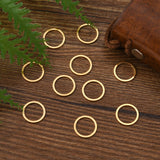 Ion Plating(IP) 304 Stainless Steel Linking Ring, Ring, Golden, 12x0.8~1mm, 100pc/Set