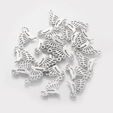 Non-Tarnish 201 Stainless Steel Pendants, Hummingbird, Stainless Steel Color, 18.5x13x1mm, Hole: 1.5mm, 20pc/Set