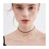 201 Stainless Steel Pendants, Ring with Map, Golden, 20x17.5x1mm, Hole: 3mm, 5pcs/Set