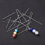 Tarnish Resistant 304 Stainless Steel Head Pins, Ball Head Pins, with Bead Container, Mixed Size, Stainless Steel Color, 25mm/30mm/40mm/50mm, Head: 2mm, about 200pcs/bix