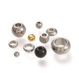 Stainless Steel Spacer Beads, Mixed Color, 2.8~10x2~6.5mm, Hole: 1.2~5.8mm