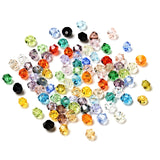 Imitation Austrian Crystal Beads, Grade AAA, Faceted, Bicone, Mixed Color, 3x3mm, Hole: 0.7~0.9mm, 100pcs/Set