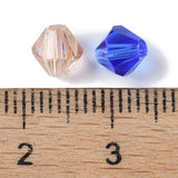 Imitation Austrian Crystal Beads, Grade AAA, Faceted, Bicone, Mixed Color, 6x6mm, Hole: 0.7~0.9mm, 50pcs/Set