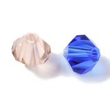 Imitation Austrian Crystal Beads, Grade AAA, Faceted, Bicone, Mixed Color, 6x6mm, Hole: 0.7~0.9mm, 50pcs/Set