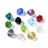 Imitation Austrian Crystal Beads, Grade AAA, Faceted, Bicone, Mixed Color, 6x6mm, Hole: 0.7~0.9mm, 50pcs/Set