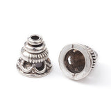 Tibetan Style Alloy Bead Cones, Pagoda, Antique Silver, 7.5x7.5mm, Hole: 1.5mm, 20pc/Set