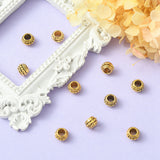 Tibetan Style Alloy Spacer Beads, Rondelle, Antique Golden, 6x8mm, 10pc/Set