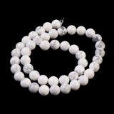 Natural Howlite Beads Strands, Round, 8mm, Hole: 1mm, 5Strand/Set