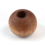 Natural Wood Beads, Dyed, Lead Free, Round, Matte Style, Saddle Brown, 8x7mm, Hole: 2~2.5mm, about 3120pcs/500g