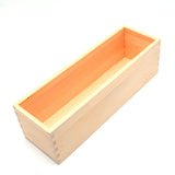 1 pc Wooden Soap Mold Box, without Lid Top, Rectangle Storage Box, for Soap Making, Bisque, 28x9x8.2cm, Hole: 23.5mm, Inner Diameter: 26.7x7.5cm