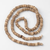 Dyed Natural Coconut Disc Bead Strands, BurlyWood, 9x2~6mm, Hole: 3mm, about 108pcs/strand, 15.7 inch