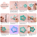 Shaker Mold, DIY Quicksand Jewelry Silicone Molds, Resin Casting Molds, For UV Resin, Epoxy Resin Jewelry Making, Five-Pointed Star, White, 50x51x8mm