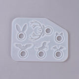 Silicone Molds, Resin Casting Molds, For UV Resin, Epoxy Resin Jewelry Making, Heart, White, 66x76x13mm, Inner Diameter: 50x70mm