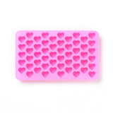 Silicone Molds, Resin Casting Molds, For UV Resin, Epoxy Resin Jewelry Making, Heart, Pink, 182x109x12mm