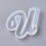 Letter DIY Silicone Molds, For UV Resin, Epoxy Resin Jewelry Making, Letter.U,  45x57x8mm, Inner Diameter: 40x47mm