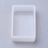 Silicone Molds, Resin Casting Molds, For UV Resin, Epoxy Resin Jewelry Making, Cuboid, White, 87x57x27mm, Inner Size: 80x50mm