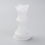 Chess Silicone Mold, Family Games Epoxy Resin Casting Molds, for DIY Kids Adult Table Game, Queen, White, 58x33mm, Inner Diameter: 23mm