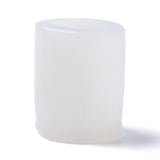 1 pc DIY Candle Molds, Silicone Molds, for Homemade Beeswax Candle Soap Making, White, 56x46mm, Inner Diameter: 33mm