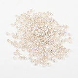 2MM Brass Crimp Beads for Jewelry Making Craft DIY, Silver Color Plated, Barrel, about 2mm in diameter, 1.2mm long, hole: 1.2mm, about 920pcs/10g, 10g/Set