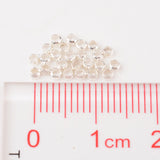 2MM Brass Crimp Beads for Jewelry Making Craft DIY, Silver Color Plated, Barrel, about 2mm in diameter, 1.2mm long, hole: 1.2mm, about 920pcs/10g, 10g/Set