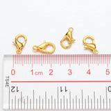 Zinc Alloy Jewelry Findings Golden Lobster Claw Clasps, Parrot Trigger Clasps, Cadmium Free & Lead Free, 12x6mm, Hole: 1.2mm, 100pc/Set