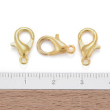 Zinc Alloy Jewelry Findings Golden Lobster Claw Clasps, Parrot Trigger Clasps, Cadmium Free & Lead Free, 14x8mm, Hole: 1.5mm, 100pc/Set