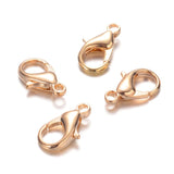 Zinc Alloy Lobster Claw Clasps, Parrot Trigger Clasps, Cadmium Free & Lead Free, Light Gold, 16x8mm, Hole: 2mm, 50pc/Set