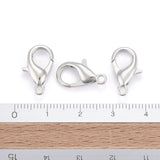 Zinc Alloy Lobster Claw Clasps, Parrot Trigger Clasps, Platinum, 16x8mm, Hole: 2mm, 100pc/Set