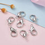 Zinc Alloy Lobster Claw Clasps, Parrot Trigger Clasps, Platinum, 16x8mm, Hole: 2mm, 100pc/Set