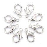 Zinc Alloy Lobster Claw Clasps, Parrot Trigger Clasps, Platinum, 16x8mm, Hole: 2mm, 100pc/Set