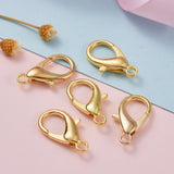 Zinc Alloy Lobster Claw Clasps, Parrot Trigger Clasps, Cadmium Free & Nickel Free & Lead Free, Golden, 21x12mm, Hole: 2mm, 20pc/Set