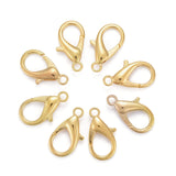 Zinc Alloy Lobster Claw Clasps, Parrot Trigger Clasps, Cadmium Free & Nickel Free & Lead Free, Golden, 21x12mm, Hole: 2mm, 20pc/Set